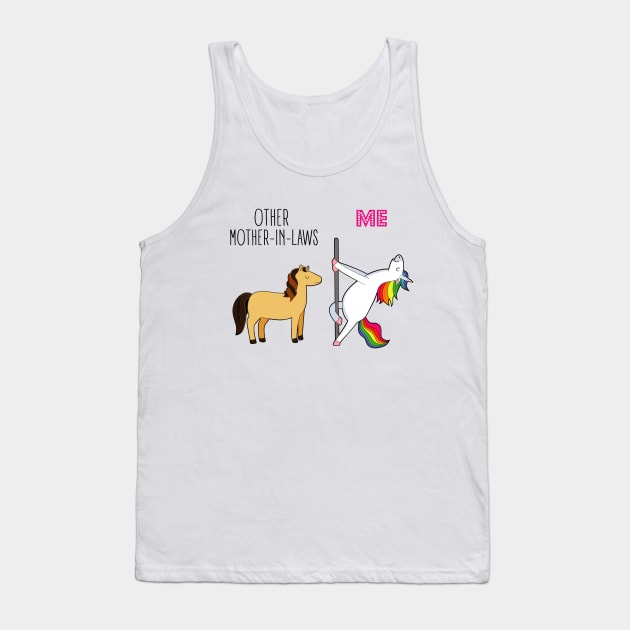 Funny Mother-In-Law Unicorn Tank Top by Suchmugs